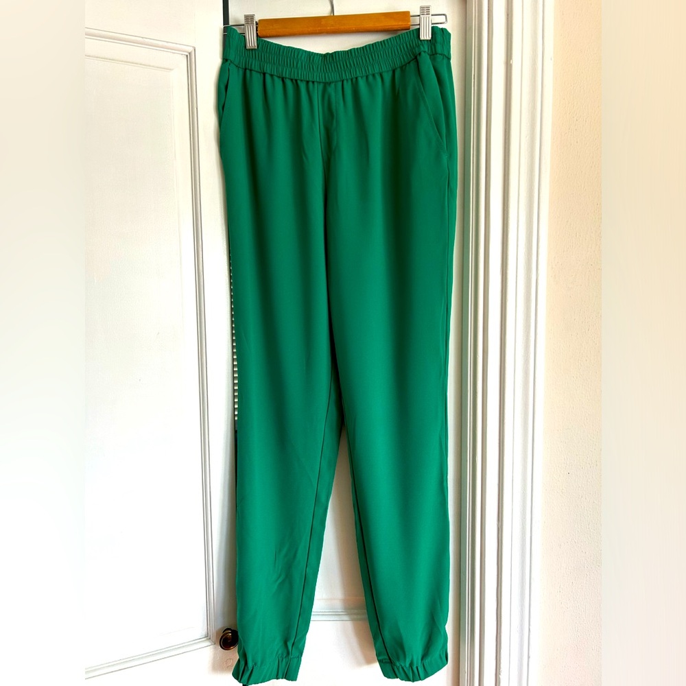 Banana Republic dressy green joggers